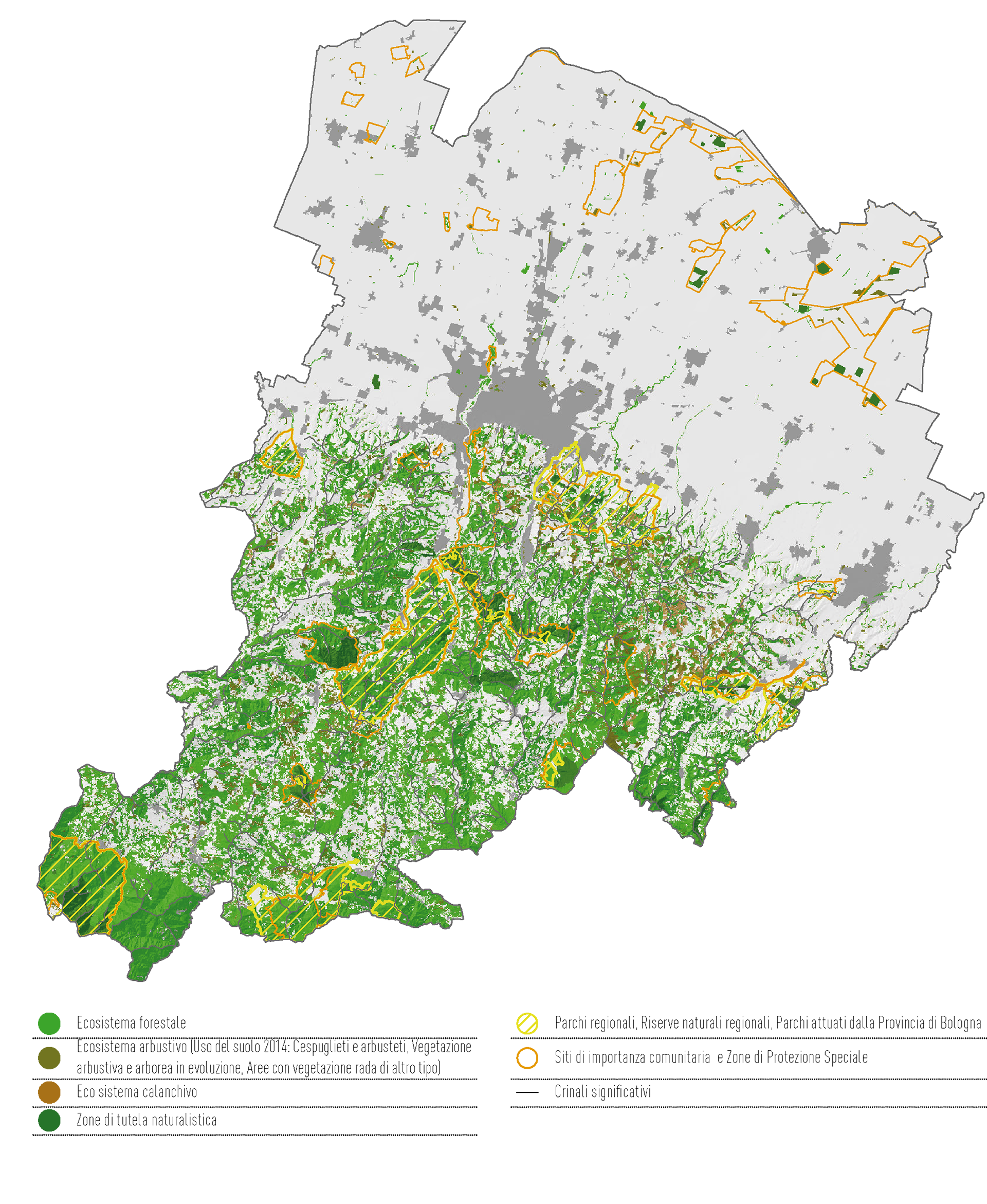 4.1 Ecosistemi forestali, arbustivi e calanchivi