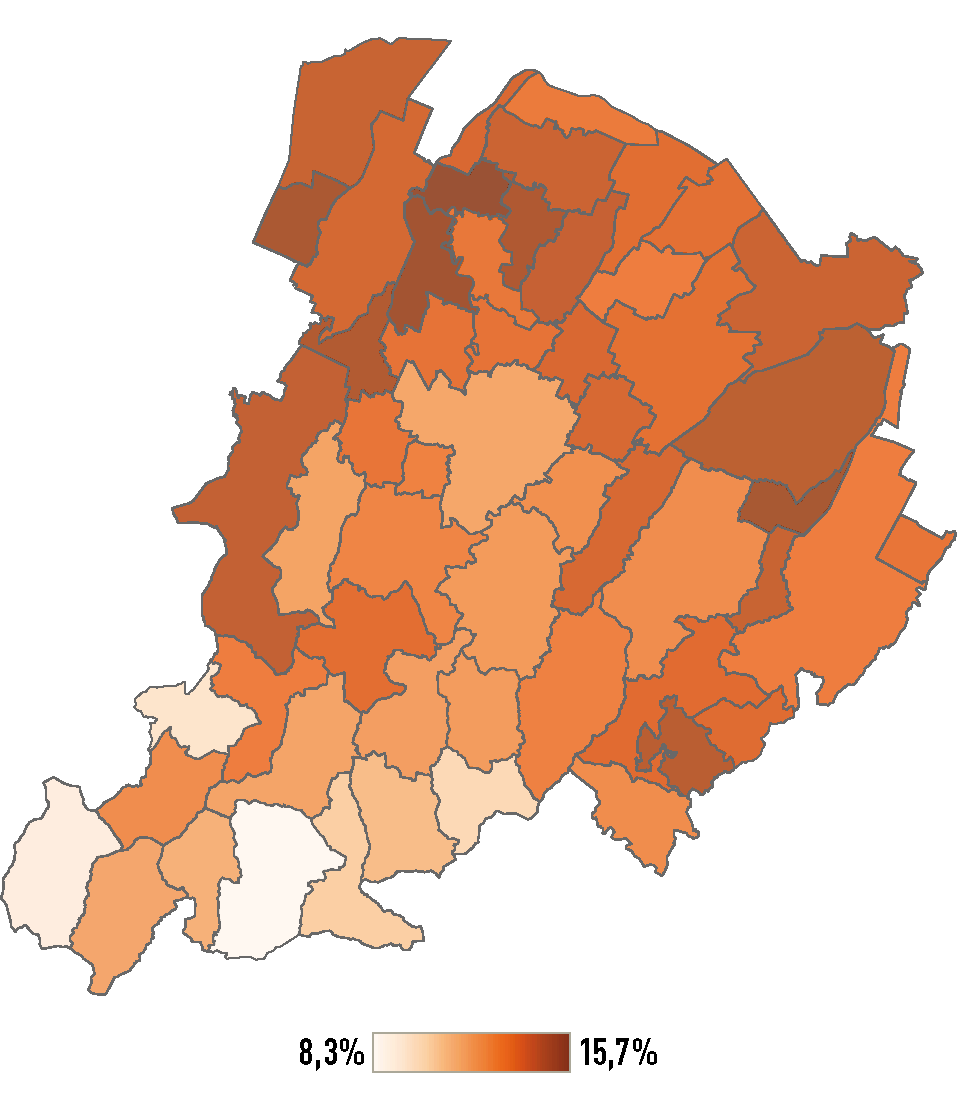 Popolazione da 0 a 14 anni al 31.12.2018