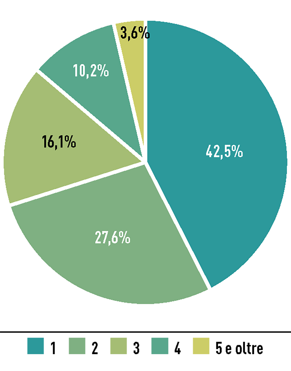 Famiglie per numero di componenti